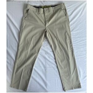 Lee Extreme Comfort Pants Mens 40x32 Khaki Straight Fit Stretch Dadcore Casual